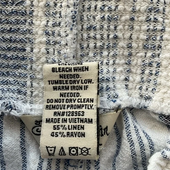 Indigo Rein Blue and White Striped Pants - Picture 4 of 4